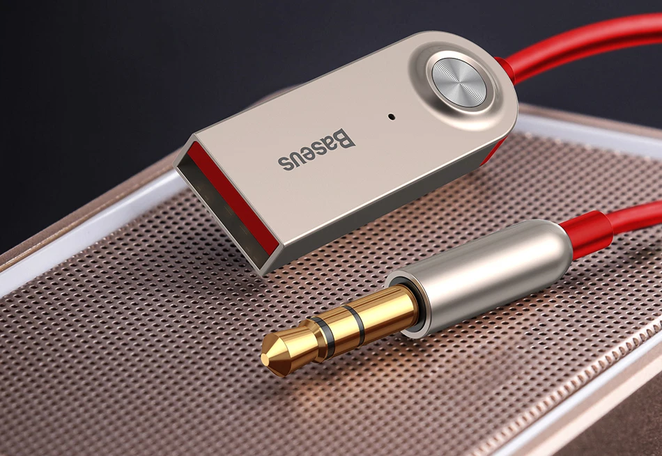 Baseus Bluetooth Transmitter Wireless Bluetooth Receiver 5.0 Car AUX 3.5mm Bluetooth Adapter Audio Cable For Speaker Headphones