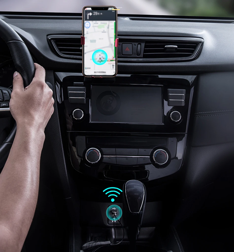 Baseus Bluetooth Transmitter Wireless Bluetooth Receiver 5.0 Car AUX 3.5mm Bluetooth Adapter Audio Cable For Speaker Headphones