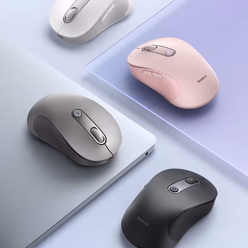 Baseus FO2 Ergonomic Wireless Mouse 4000DPI Bluetooth 5.2 & 2.4G Dual Mode Type-C Charging Baseus FO2 Ergonomic Wireless Mouse 4000DPI Bluetooth 5.2 & 2.4G Dual Mode Type-C Charging - Image 6