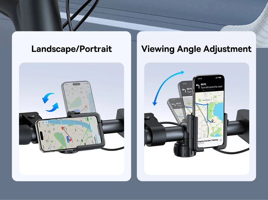 Baseus Bike Phone Holder Cycling Bike Mount for iPhone Xiaomi Samsung Mobile Phone Stand Bag Shockproof Bracket GPS Clip