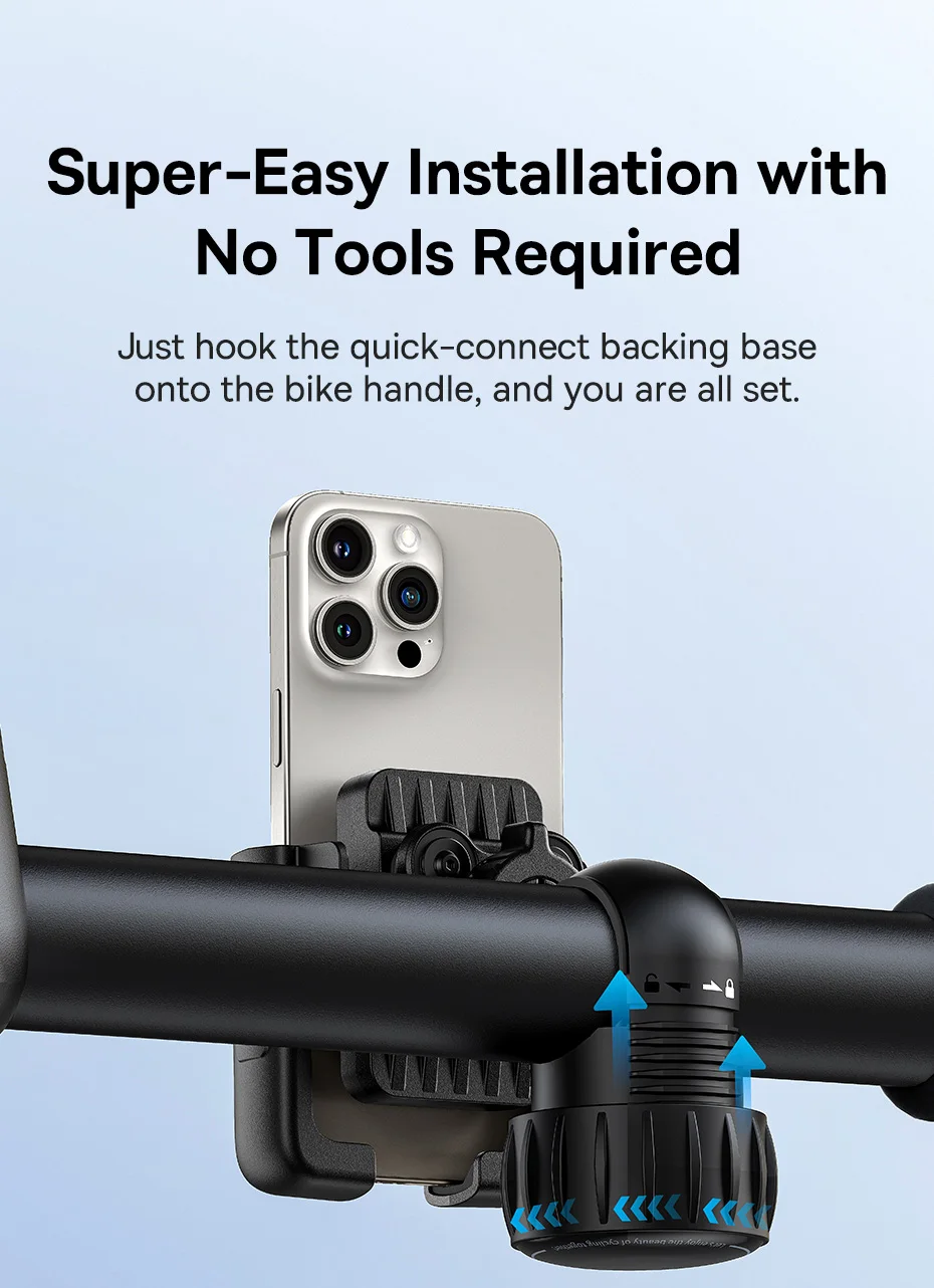 Baseus Bike Phone Holder Cycling Bike Mount for iPhone Xiaomi Samsung Mobile Phone Stand Bag Shockproof Bracket GPS Clip