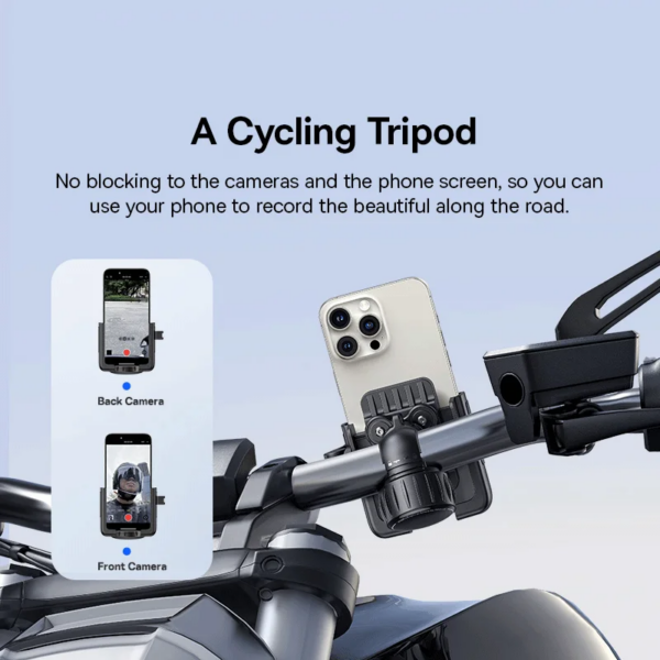 Baseus GoTrip Series Bike Phone Mount - Professional Anti-Shake Design for 5.7-7.2" Phones - Image 5