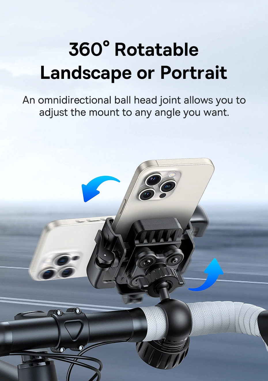 Baseus Bike Phone Holder Cycling Bike Mount for iPhone Xiaomi Samsung Mobile Phone Stand Bag Shockproof Bracket GPS Clip