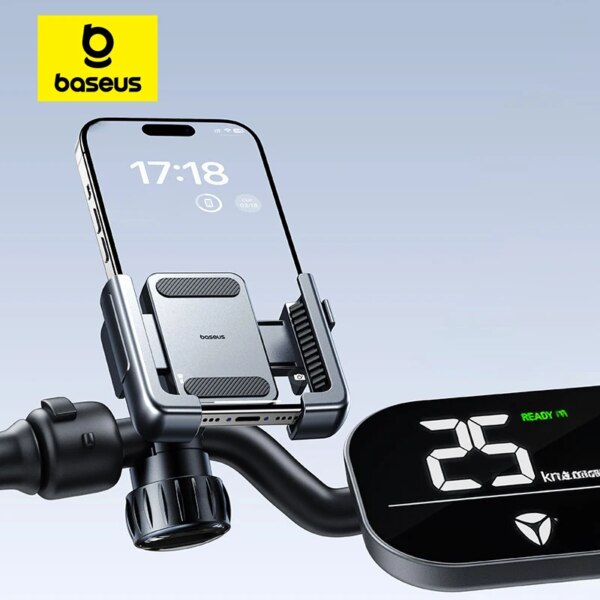 Baseus GoTrip Series Bike Phone Mount - Professional Anti-Shake Design for 5.7-7.2" Phones