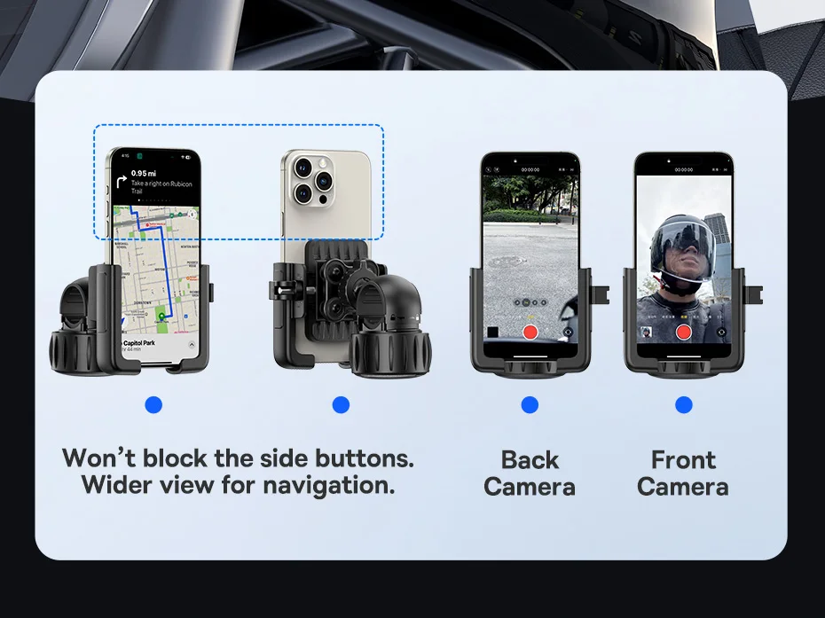 Baseus Bike Phone Holder Cycling Bike Mount for iPhone Xiaomi Samsung Mobile Phone Stand Bag Shockproof Bracket GPS Clip