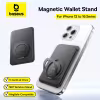 Baseus MagPro 3 Magnetic Wallet Stand for iPhone 12-16 Series | Slim Magsafe Card Holder with 360° Rotatable Stand