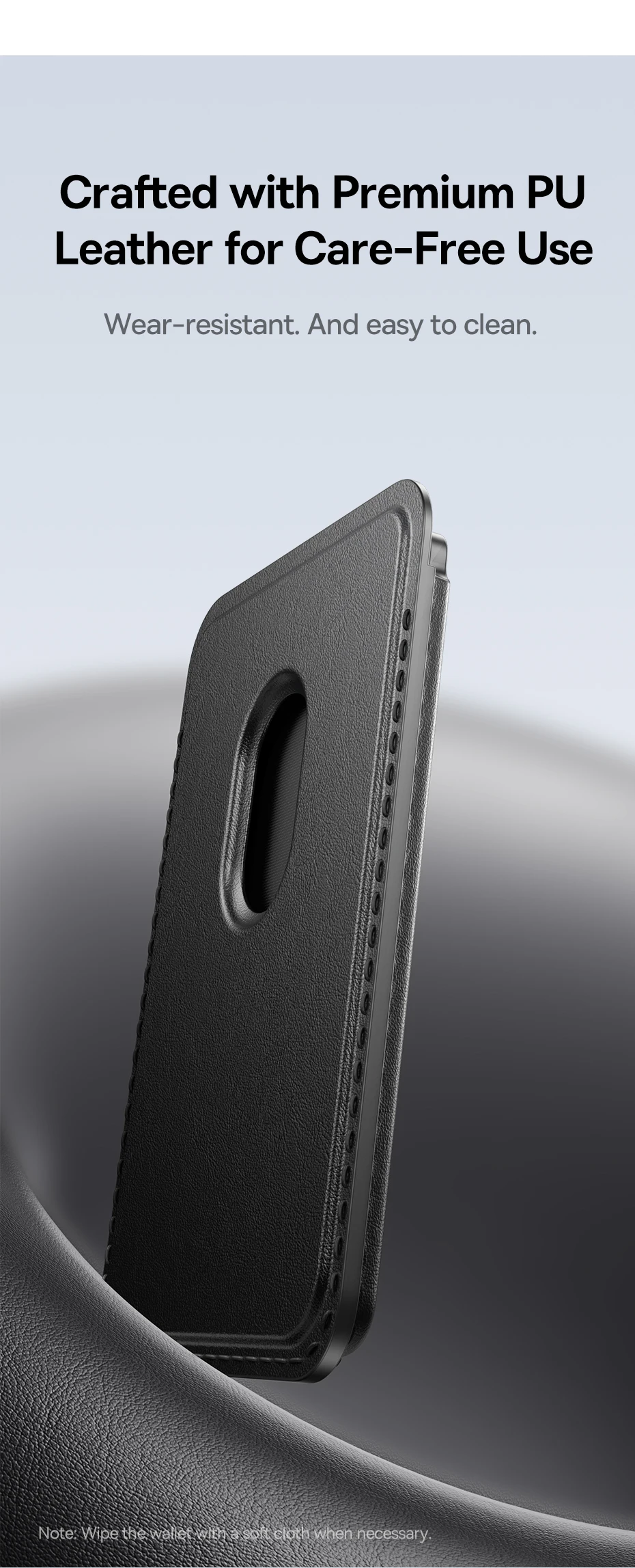 Baseus Magnetic Wallet Stand for iPhone 16 15 14 13 12 Pro Max MagSafe Phone Case 3-Cards Slot PU Leather Sleek Thin Holder Case