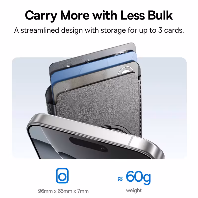 Baseus MagPro 3 Magnetic Wallet Stand for iPhone 12-16 Series | Slim Magsafe Card Holder with 360° Rotatable Stand Baseus MagPro 3 Magnetic Wallet Stand for iPhone 12-16 Series | Slim Magsafe Card Holder with 360° Rotatable Stand - Image 6
