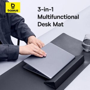 Baseus MagPro Series II Smart Desk Mat Basic Edition - Multifunctional PU Leather Desk Pad with Tablet Stand & Wrist Rest