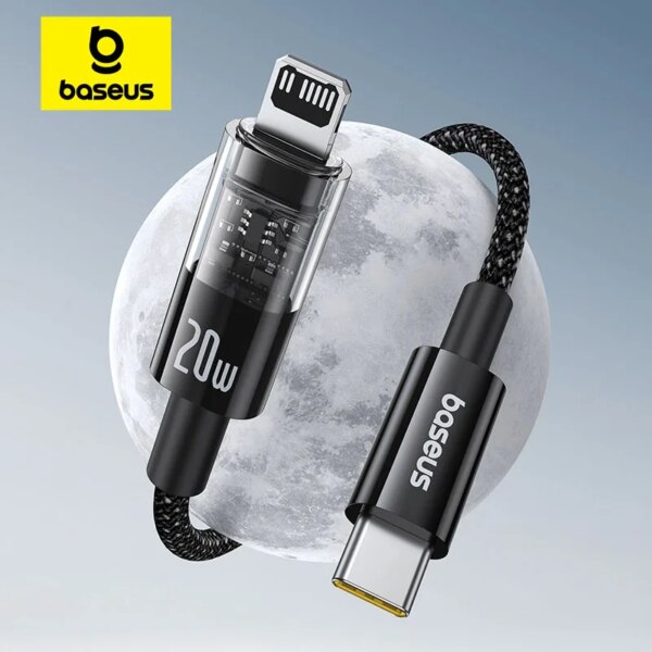 Baseus Gem USB-C to Lightning Charging Cable 20W Fast Charger for iPhone Series