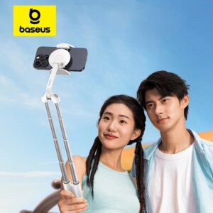 Baseus TechShot Dual-Support Phone Selfie Stick with Magnetic Clamp & Bluetooth Remote