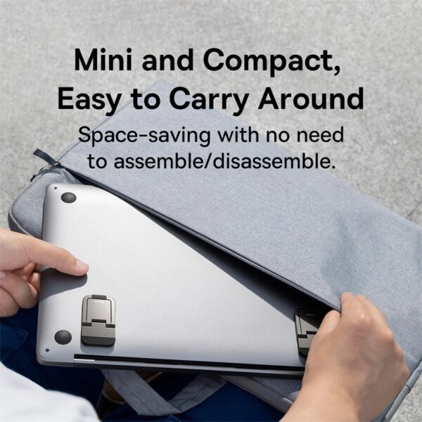 Baseus Laptop Kickstand Pro Adjustable Height Zinc Alloy with Nano Adhesive - Image 5