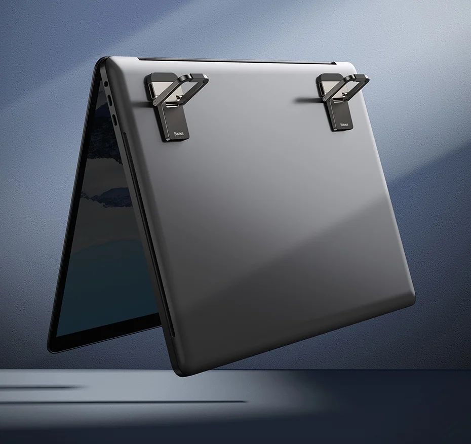 Baseus Laptop Stand for Desk Computer 2PCS Portable Aluminum Notebook Holder Laptop Stands for Macbook Pro iPad 10-18 Inch Stand