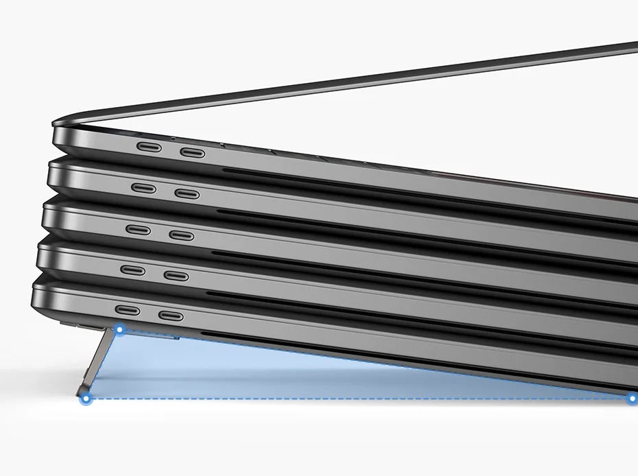 Baseus Laptop Stand for Desk Computer 2PCS Portable Aluminum Notebook Holder Laptop Stands for Macbook Pro iPad 10-18 Inch Stand