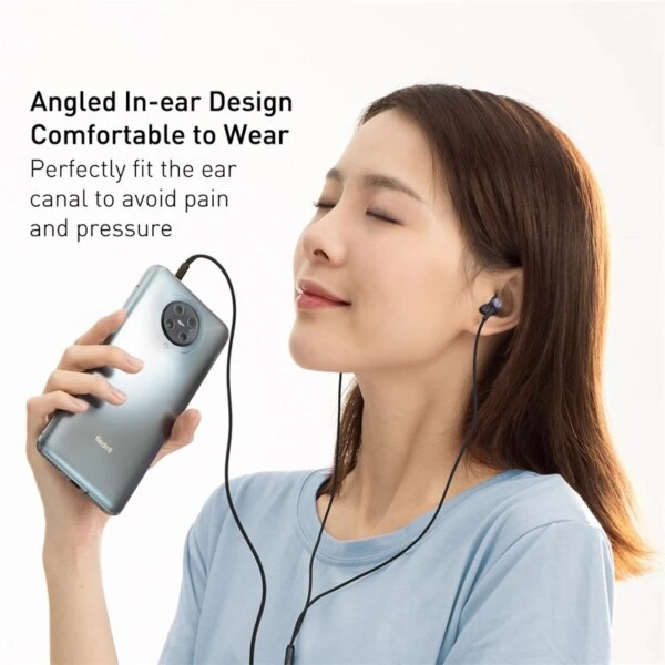 Baseus Encok 3.5mm Wired Earphone H19 with 6D Surround Sound, ECM Microphone, and Comfort Fit - Image 6