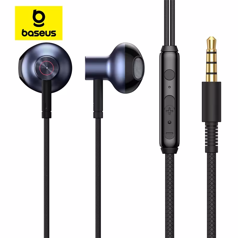 Baseus Encok 3.5mm Wired Earphone H19 with 6D Surround Sound, ECM Microphone, and Comfort Fit Baseus Encok 3.5mm Wired Earphone H19 with 6D Surround Sound, ECM Microphone, and Comfort Fit