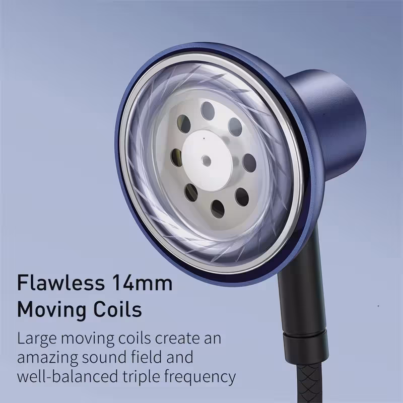 Baseus Encok 3.5mm Wired Earphone H19 with 6D Surround Sound, ECM Microphone, and Comfort Fit Baseus Encok 3.5mm Wired Earphone H19 with 6D Surround Sound, ECM Microphone, and Comfort Fit - Image 2