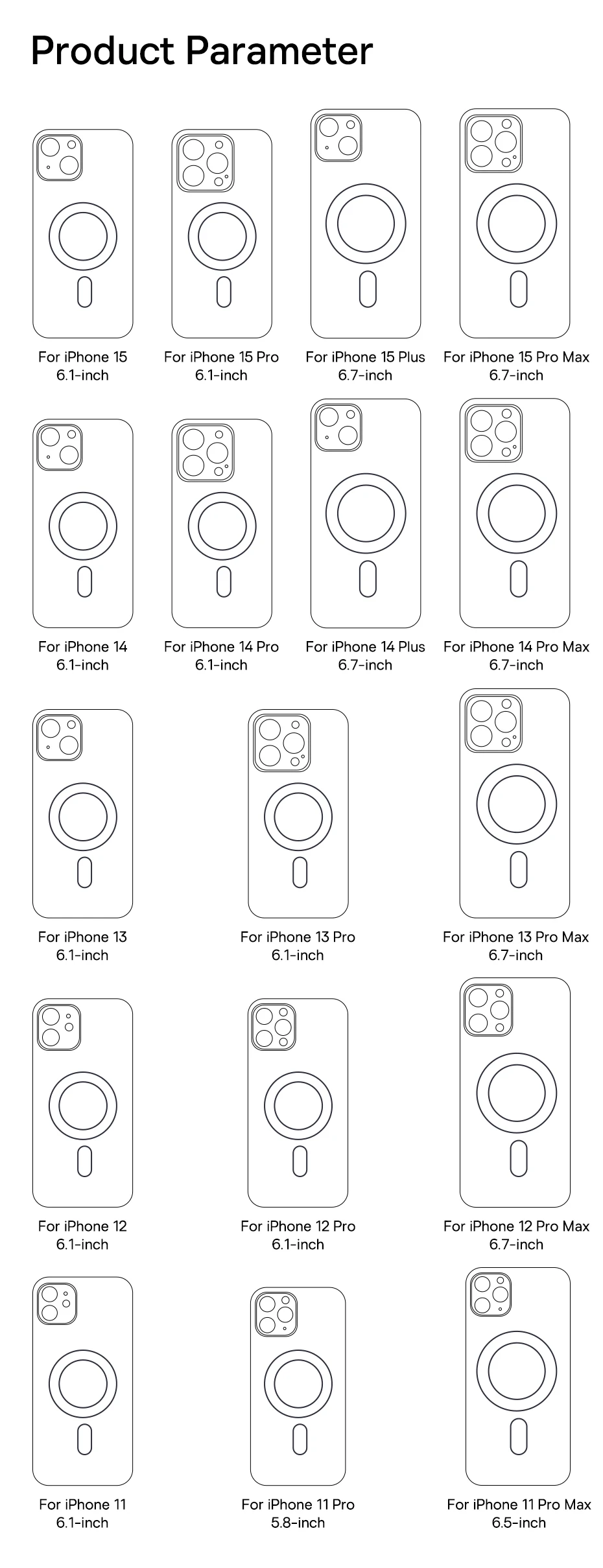 Baseus Magnetic Case for iPhone 17 16 15 Pro Max Case Wireless Charging Cover for iPhone 14 13 12 11 Pro Max Plus PC Phone Case