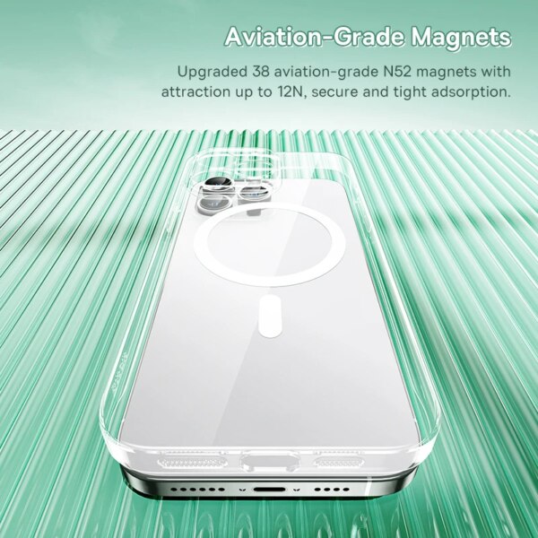 Baseus Crystal Pro Magnetic Phone Case for iPhone Series with MagSafe - Image 3