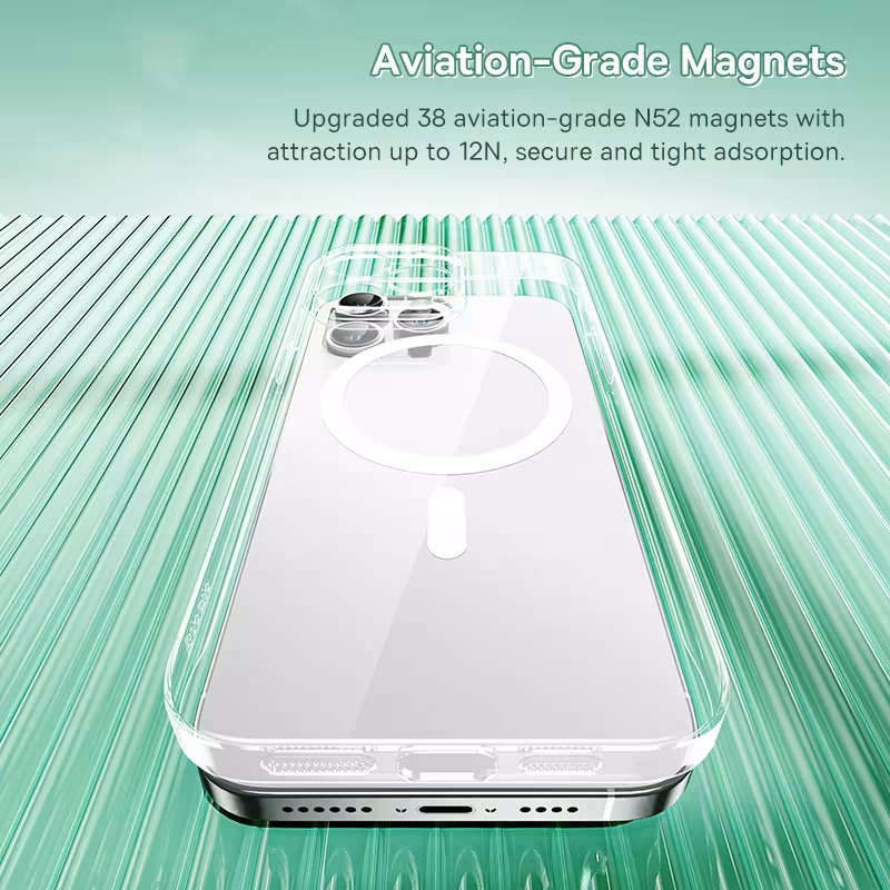 Baseus Crystal Pro Magnetic Phone Case for iPhone Series with MagSafe Baseus Crystal Pro Magnetic Phone Case for iPhone Series with MagSafe - Image 3