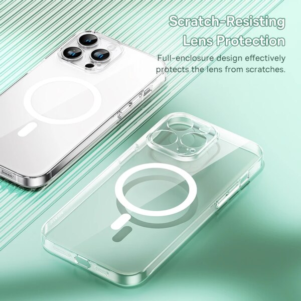 Baseus Crystal Pro Magnetic Phone Case for iPhone Series with MagSafe - Image 5