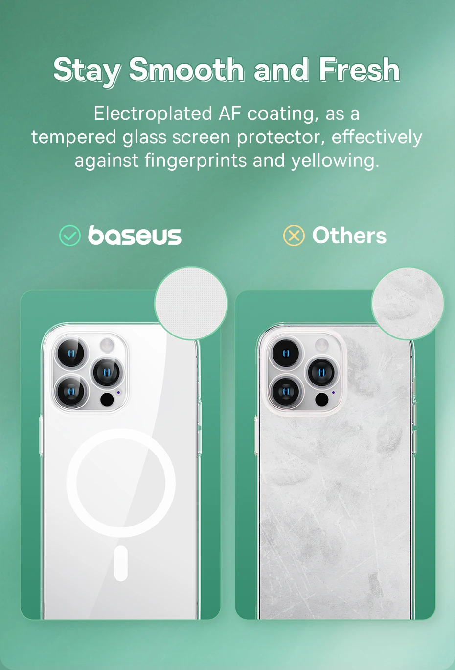 Baseus Magnetic Case for iPhone 17 16 15 Pro Max Case Wireless Charging Cover for iPhone 14 13 12 11 Pro Max Plus PC Phone Case