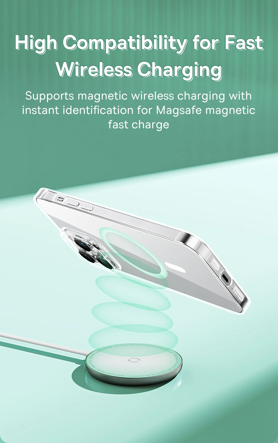 Baseus Magnetic Case for iPhone 17 16 15 Pro Max Case Wireless Charging Cover for iPhone 14 13 12 11 Pro Max Plus PC Phone Case