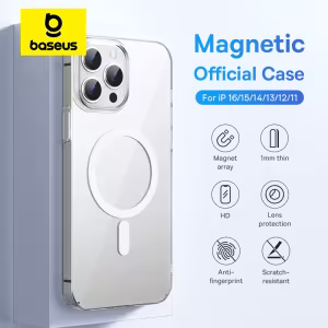 Baseus Crystal Pro Magnetic Phone Case for iPhone Series with MagSafe