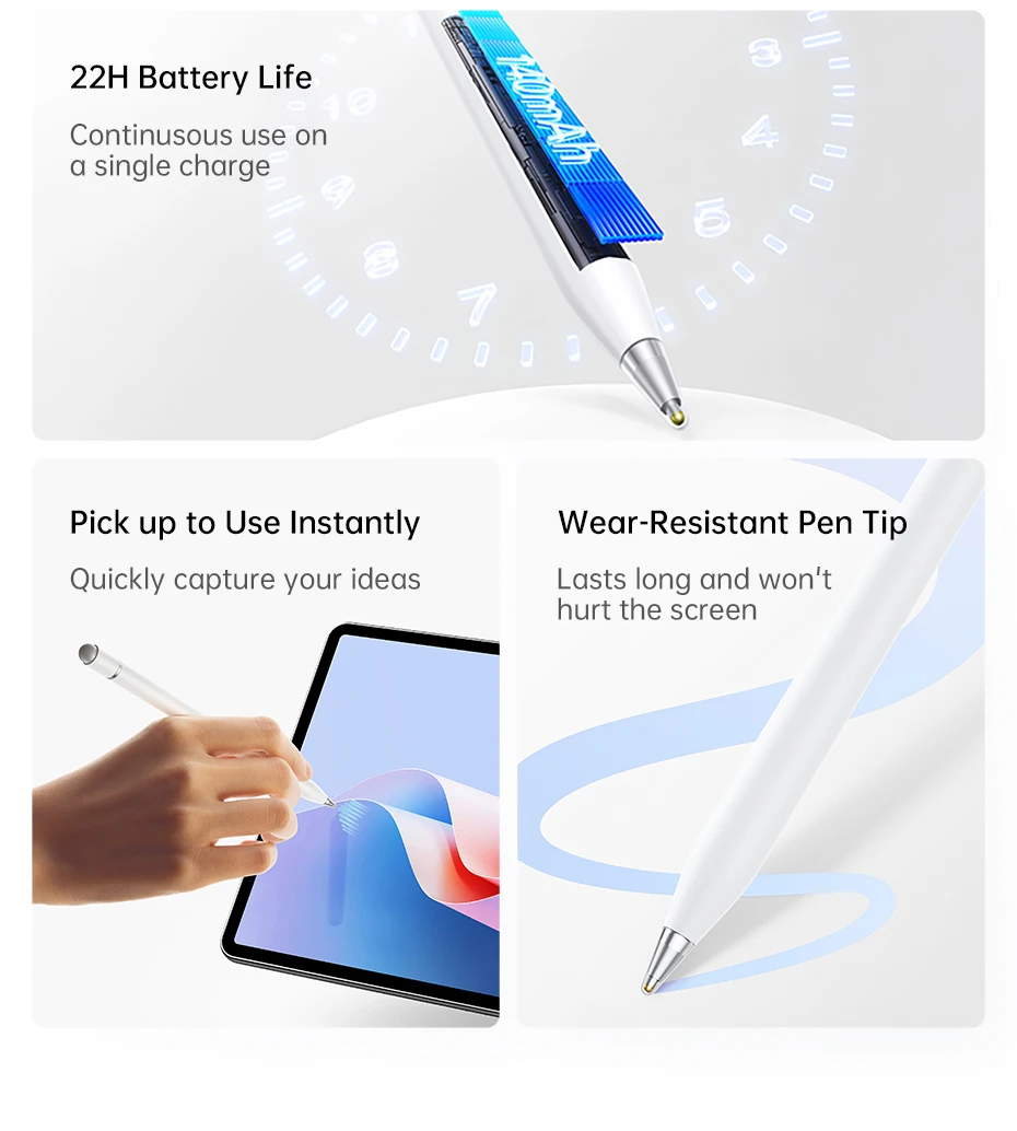 Baseus 2-in-1 Stylus Pen Universal For HUAWEI Xiaomi Wired Charging For HUAWEI MatePad Pro Air Redmi Pad 2 ‌Xiaomi Pad 7 6S Pro