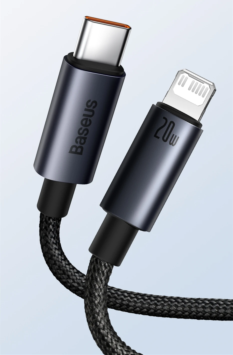 Baseus 20W USB C Cable For iPhone 14 13 12 11 Pro Max XS Xr Fast Charging Cable For iPhone iPad Wire Cord For iPad Macbook