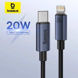 Baseus Minimalist Series 20W Type-C to Lightning Fast Charging Cable PD Certified for Apple iPhone