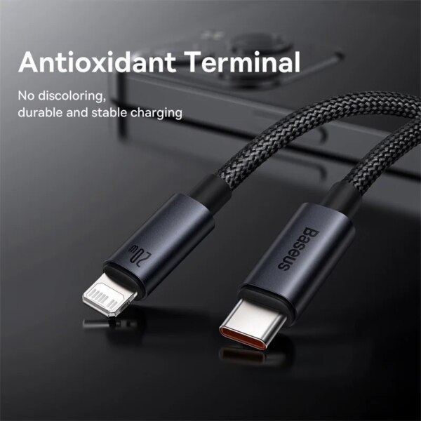 Baseus Minimalist Series 20W Type-C to Lightning Fast Charging Cable PD Certified for Apple iPhone - Image 4
