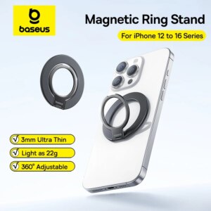 Baseus MagPro 3 Ultra Slim Magnetic Ring Phone Stand 22g 360° Adjustable