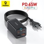 Baseus 65W GaN3 Pro Desktop Fast Charger 4-Port USB C PD Fast Charging Station