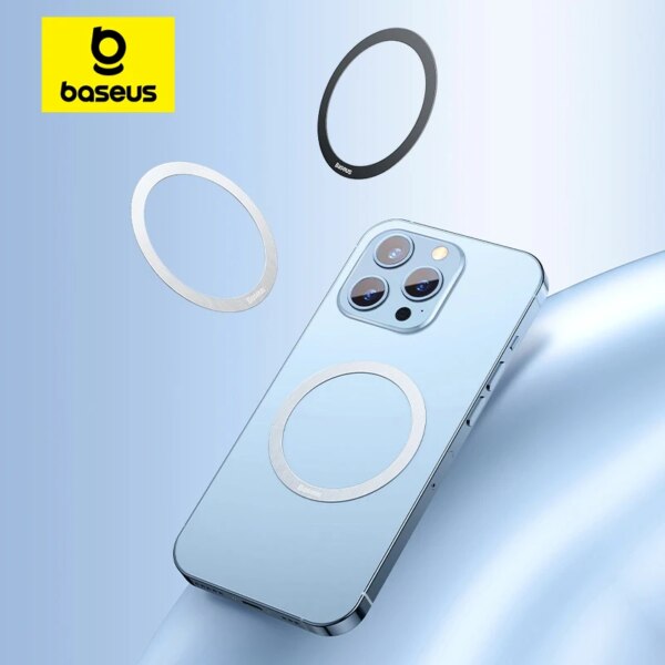 Baseus Halo Series Magnetic Metal Ring 2-Pack for Enhanced Wireless Charging