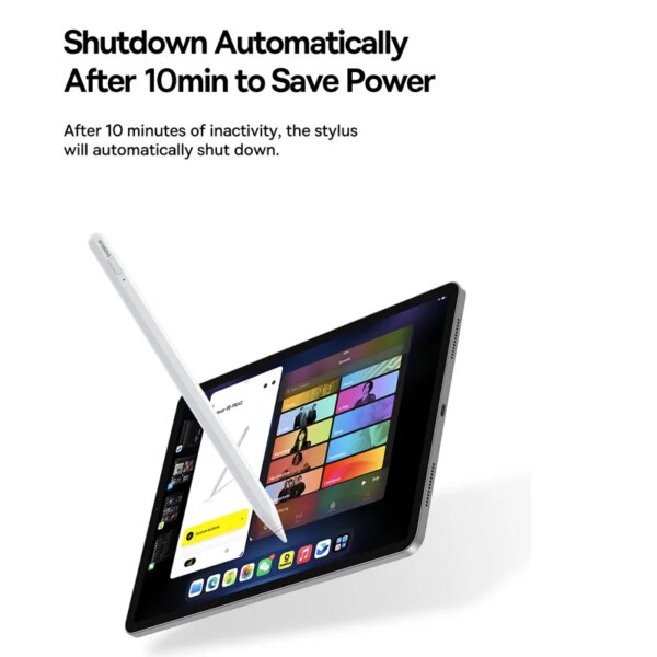 Baseus Smooth Writing 2 Stylus Lite for iPad 2010-2024 Pro/Air/Mini with Palm Rejection & 12H Battery - Image 4