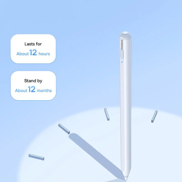 Baseus Smooth Writing 2 Stylus Lite for iPad 2010-2024 Pro/Air/Mini with Palm Rejection & 12H Battery - Image 3