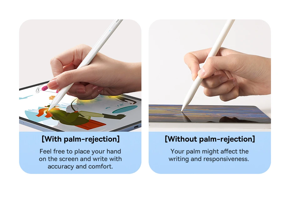 Baseus Bluetooth Stylus Pen Led Battery Palm Rejection Touch Pen For Apple Pencil Magnetic For iPad Pro Air 4 Air 5 2021-2024