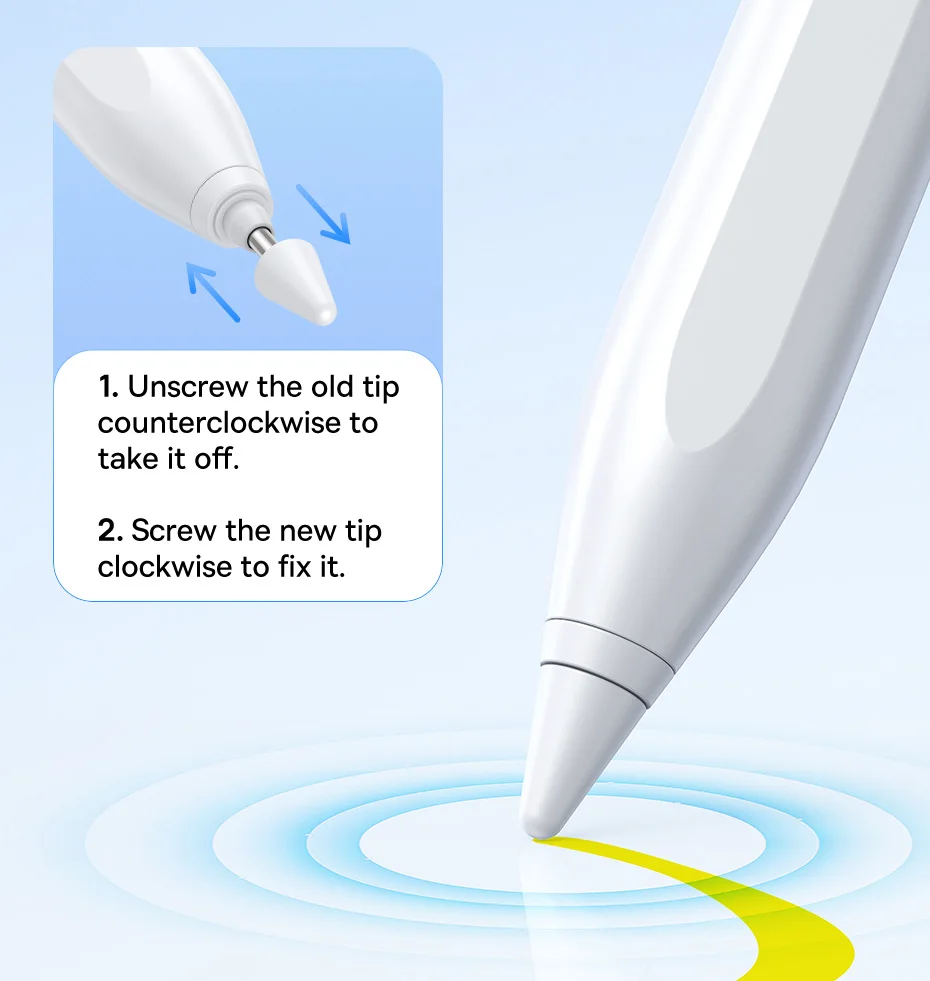 Baseus Bluetooth Stylus Pen Led Battery Palm Rejection Touch Pen For Apple Pencil Magnetic For iPad Pro Air 4 Air 5 2021-2024