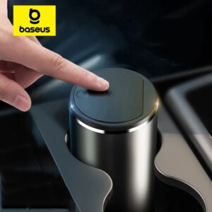 Baseus Aluminum Alloy Trash Can with Seamless Odor-Isolating Cover and Liner System