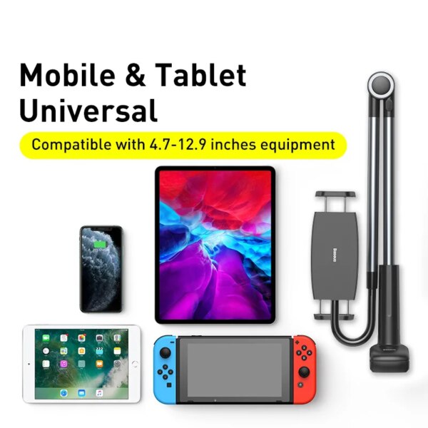 Baseus Otaku Life Rotary Adjustment Lazy Holder 360° Adjustable Phone Tablet Stand - Image 5