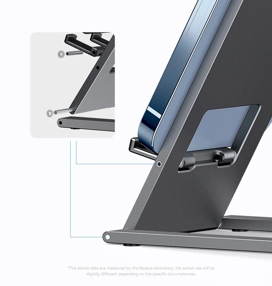 Baseus Metal Phone Stand Foldable Holder for iPhone 16 15 14 13 Pro Max Cellphone Desktop Stand Mobile Phone Accessories Holder