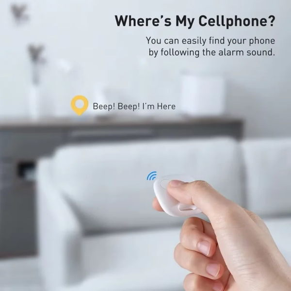 Baseus T2 Pro Smart Device Tracker - 30m Range Bluetooth Key Finder with Two-Way Alarm for Keys, Wallets, Phones - Image 2