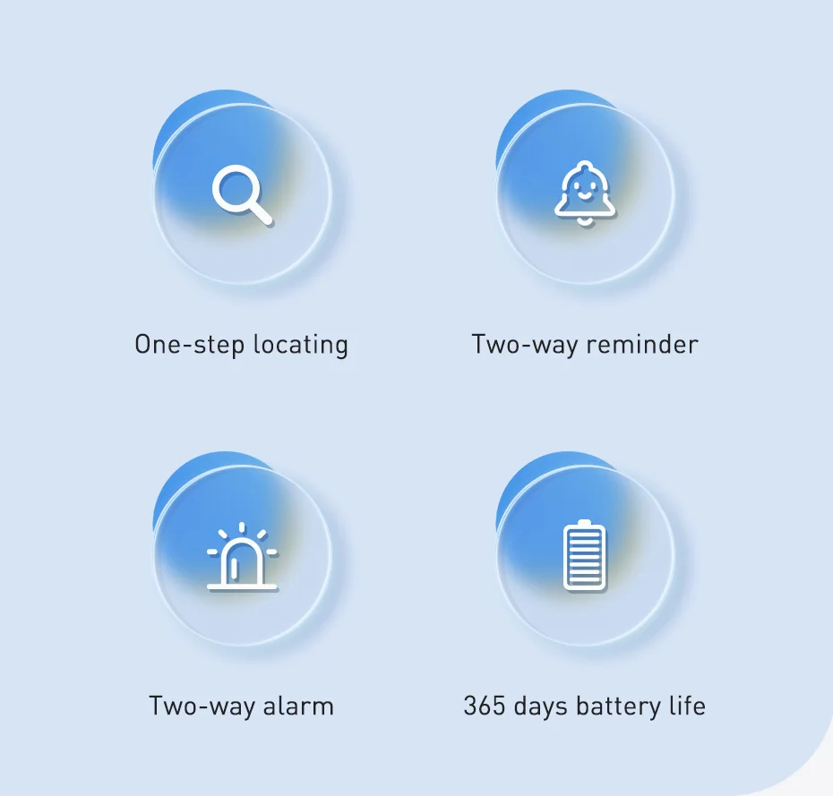 Baseus Smart Finder Item Locator Bluetooth GPS Tracker for Apple IOS Security Alarm Search Reminder Sports Tracking Smart Tag