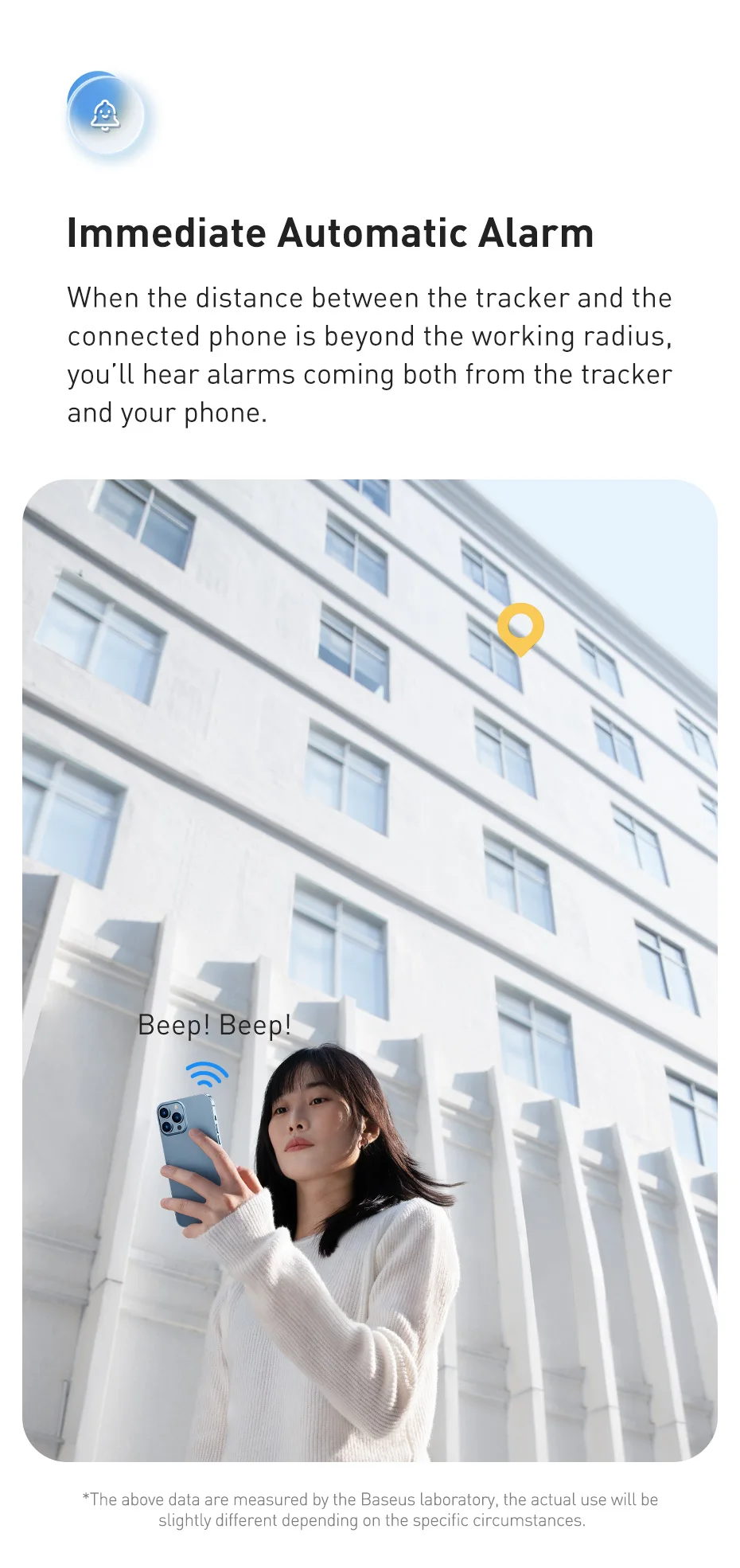 Baseus Smart Finder Item Locator Bluetooth GPS Tracker for Apple IOS Security Alarm Search Reminder Sports Tracking Smart Tag