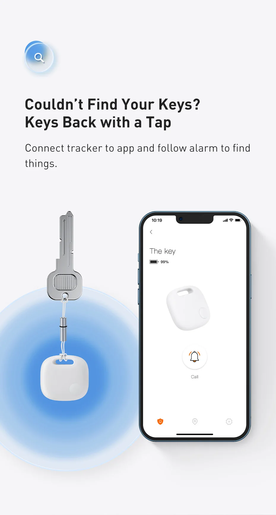 Baseus Smart Finder Item Locator Bluetooth GPS Tracker for Apple IOS Security Alarm Search Reminder Sports Tracking Smart Tag