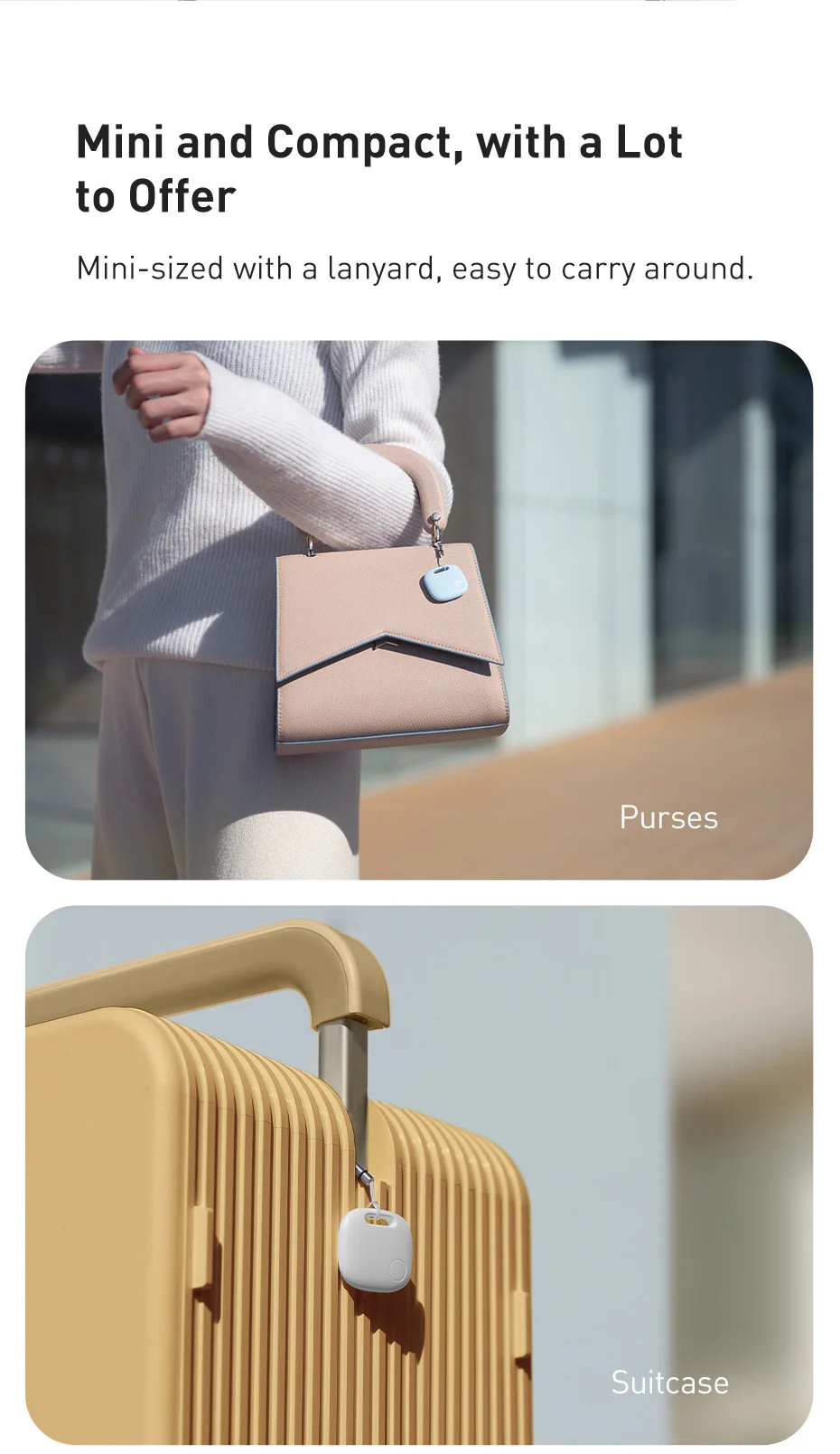 Baseus Smart Finder Item Locator Bluetooth GPS Tracker for Apple IOS Security Alarm Search Reminder Sports Tracking Smart Tag