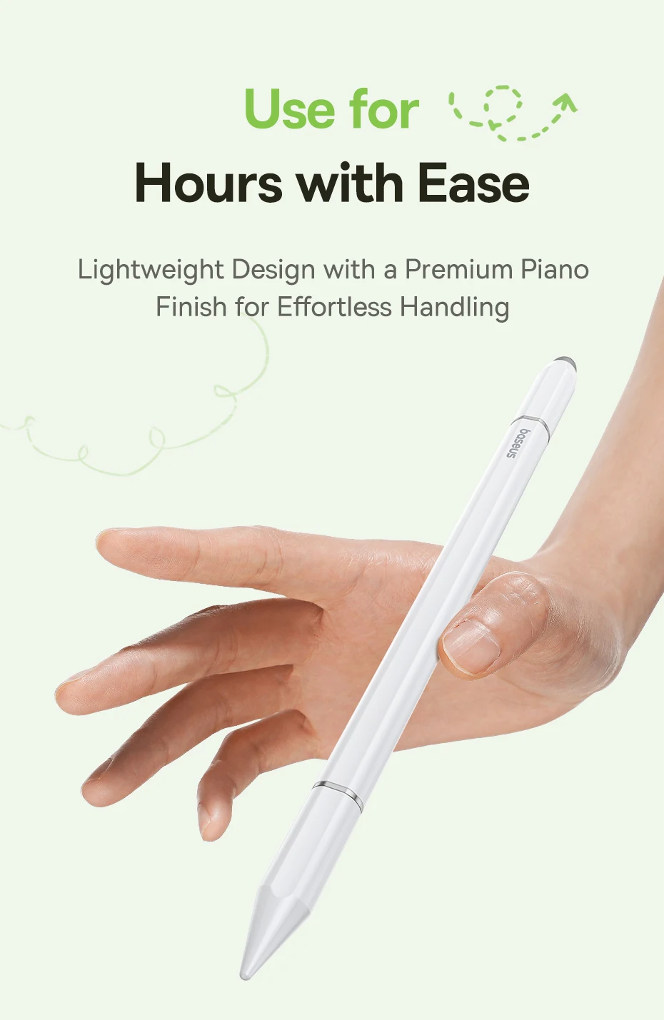 Baseus 3 in 1 Stylus Pen For iPhone for iPad All Tablet Phone Pencil For Samsung Xiaomi Pad Huawei Matepad Phone Draw Touch Pen