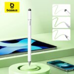 Baseus Smooth Writing 3-in-1 Passive Stylus Pen - Fiber, Ballpoint & Disc Tip for All Devices