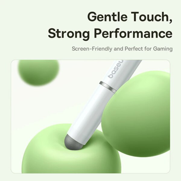 Baseus Smooth Writing 3-in-1 Passive Stylus Pen - Fiber, Ballpoint & Disc Tip for All Devices - Image 3